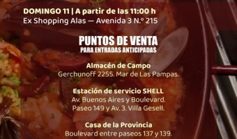 YA EST�N A LA VENTA LAS ENTRADAS ANTICIPADAS PARA LA GRAN PAELLA DE LA AMISTAD